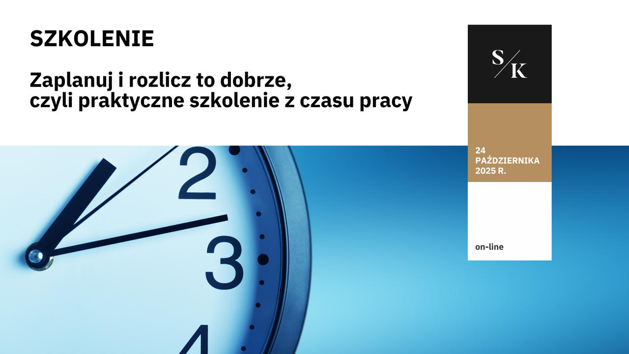 Zaplanuj i rozlicz to dobrze, czyli praktyczne szkolenie z czasu pracy